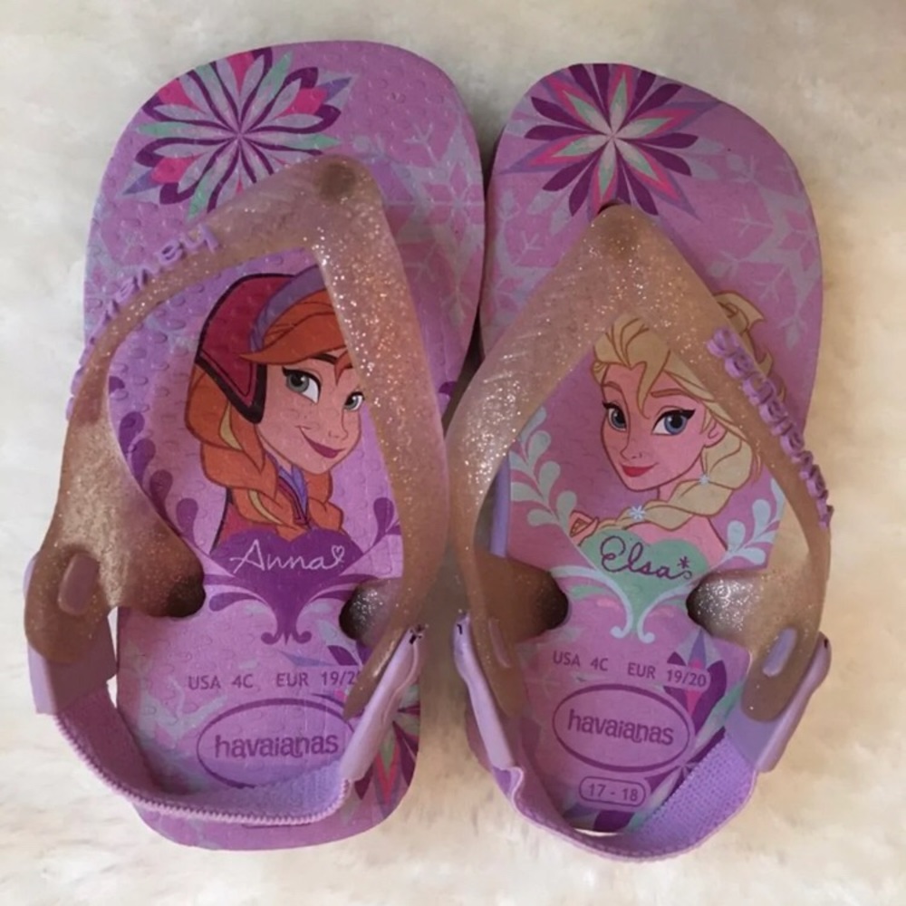 Havaianas Frozen Baby Flip-Flops with Straps